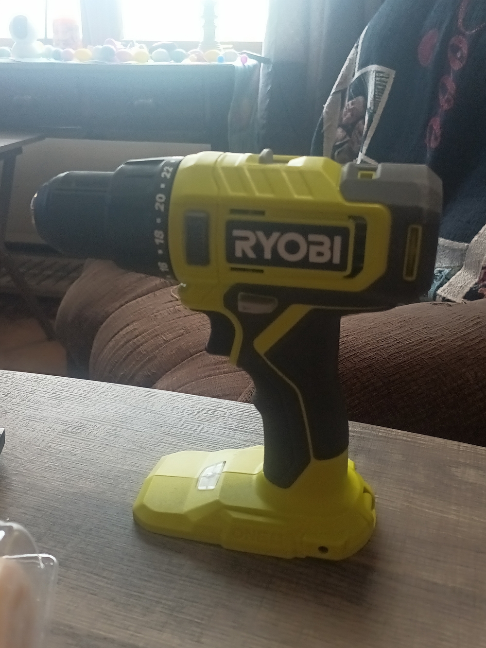RYOBI Cordless Drill Driver in Bright Yellow and Black No Battery